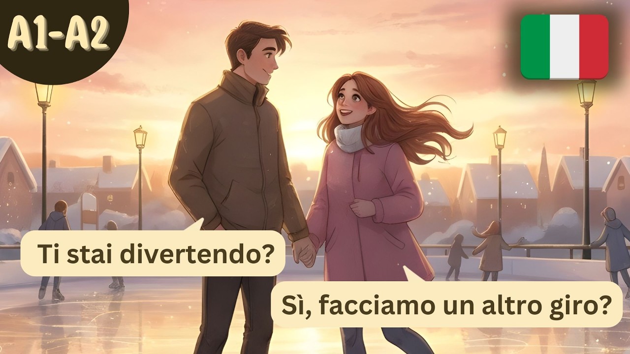 20 Minutes of Italian Conversations about Winter (A1-A2)