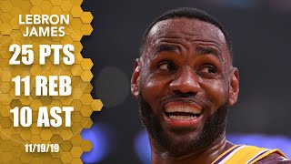 LeBron James becomes 1st player with a triple-double vs. all 30 NBA teams | 2019-2020 NBA Highlights