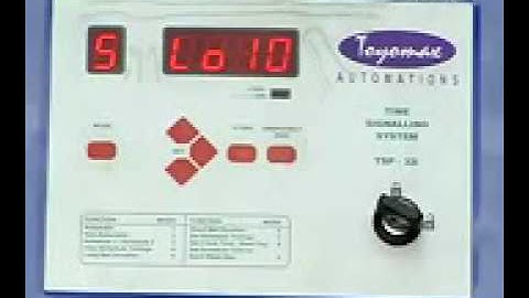 Toyomax school bell timer Programming