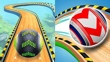 Going Balls vs Rolling Balls 3D Sky Race 🌈 Gameplay Android iOS 💥 Nafxitrix Gaming Game 36
