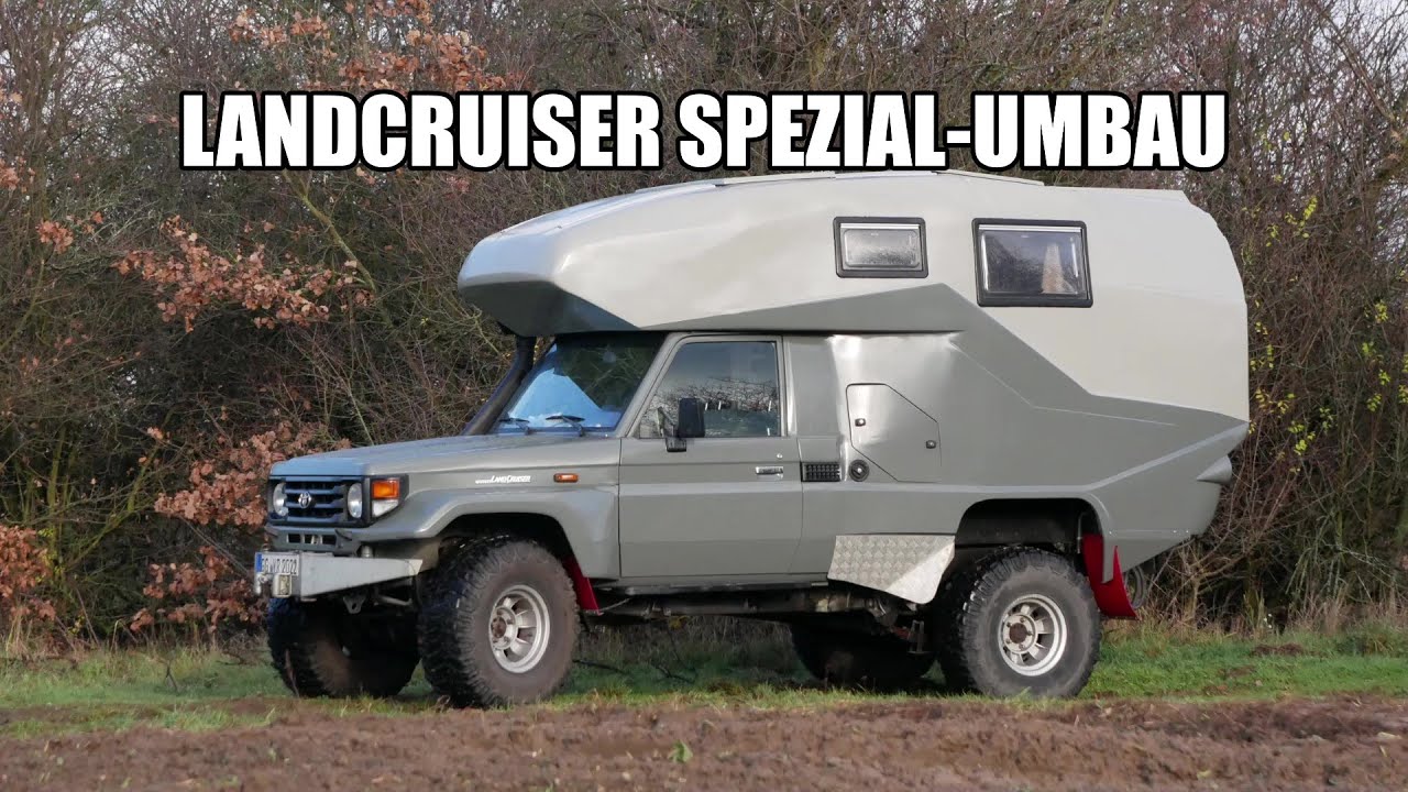 Aussergewöhnlicher Toyota Landcruiser HZJ mit Geocar Kabine - Expeditionsmobil