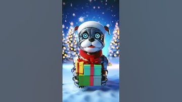 Futuristic Robotic Dog Christmas 🎄🤖❄️  Holiday Wonderland Short  FuturePetsPlayground