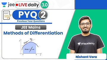 JEE: Methods of Differentiation PYQ - 2 | JEE Mains | Unacademy JEE | JEE Maths | Nishant Vora