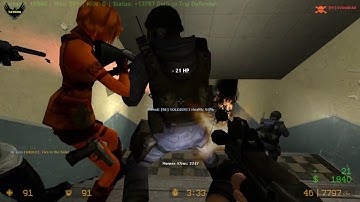 ZOMBIE ESCAPE MOD ON COUNTER-STRIKE: SOURCE, MAP: ZE_shaurma, level 2, CSS