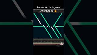Animación de logo en #AfterEffects 🔥Sígueme para más ideas de animación 🙌 #logoanimation #shorts