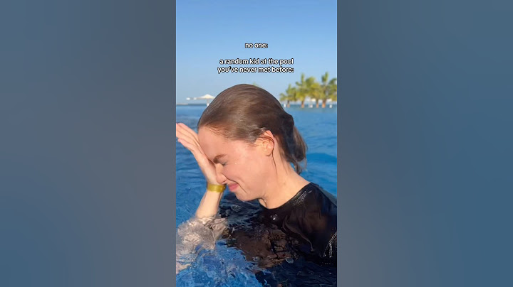 pov: the random kid at the pool you’ve never met