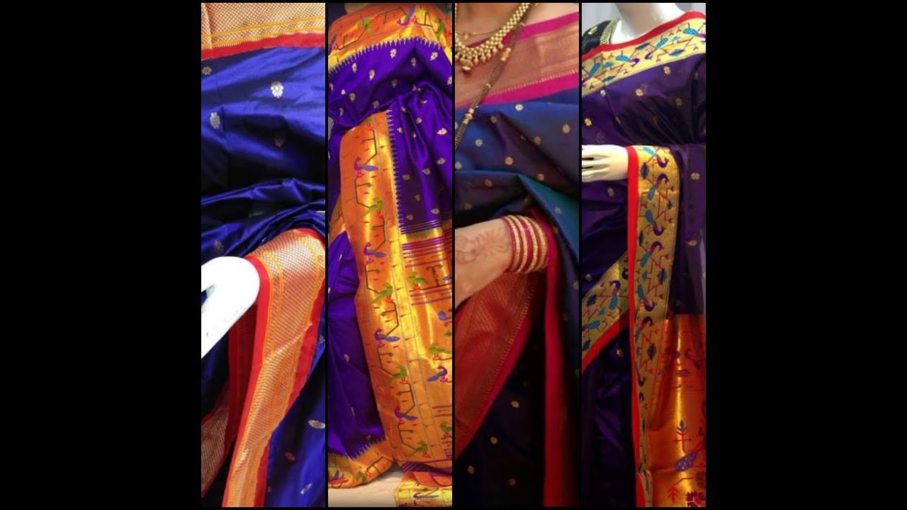 PAITHANI SAREES WEDDING SAREES येवला पैठणी - YouTube