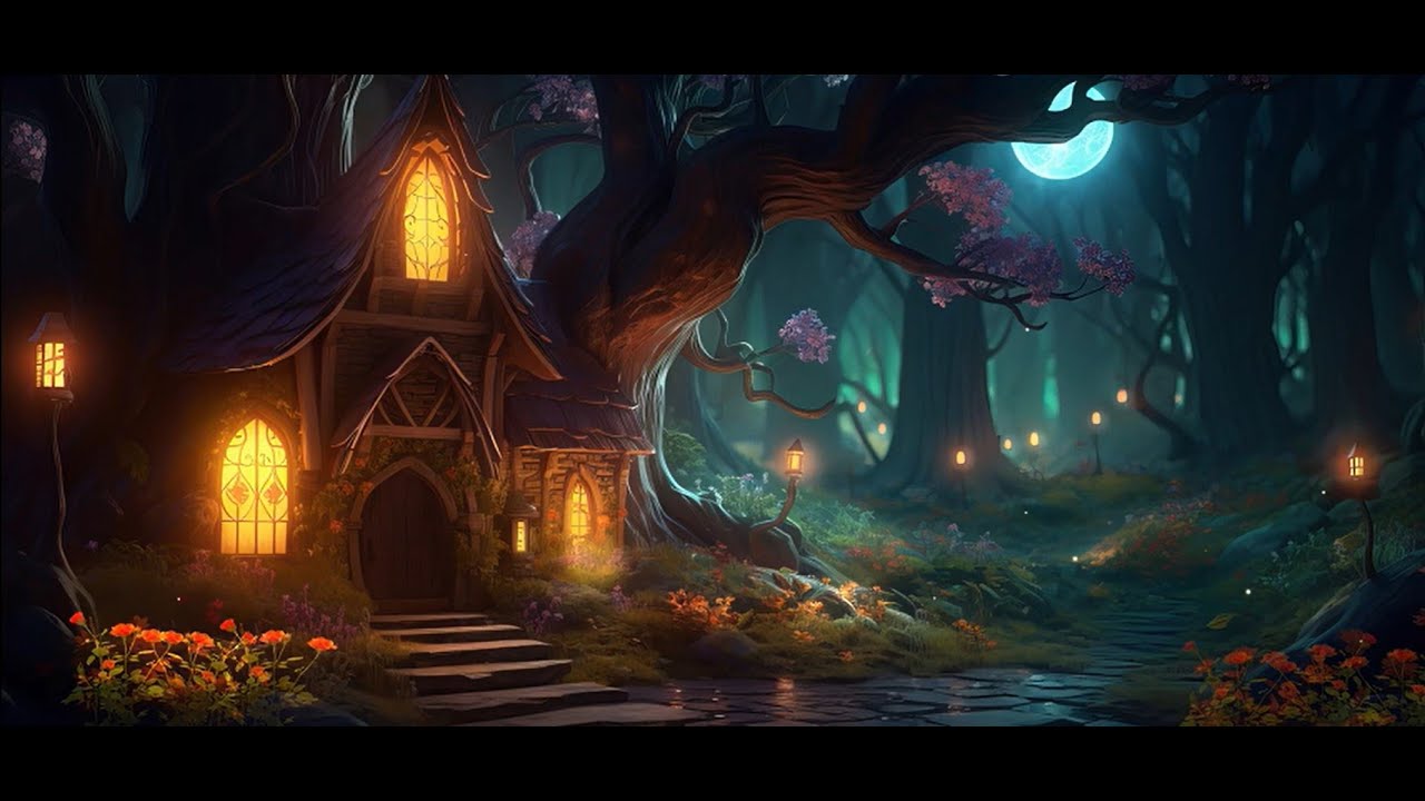 Cozy Fairy Cabin in the Woods | Soothing Forest Ambience & Calming Music |  Relax 🍄 Sleep ✨ Study