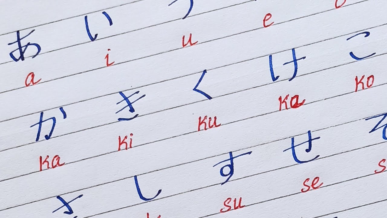 How To Write Japanese Letters A Z