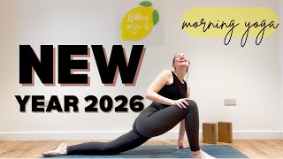 10 Minute Morning Yoga Flow For The New Year New Year Yoga Flow 2026 Lemon Yoga
