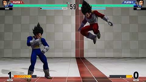 KOF XV | Robert 💥 Robert (mirror match) | Vegeta (Dragonball) mod | CPU vs CPU AI vs AI