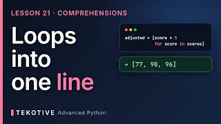 Details Python List Comprehensions: From Loops to Expressions | Advanced Python Lesson 21 Guide
