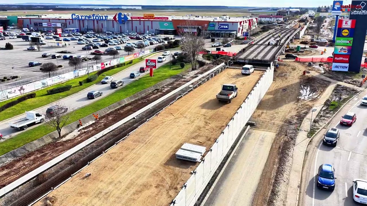 Pasaje în zona Centurii Oradea - lucrări în ritm susținut