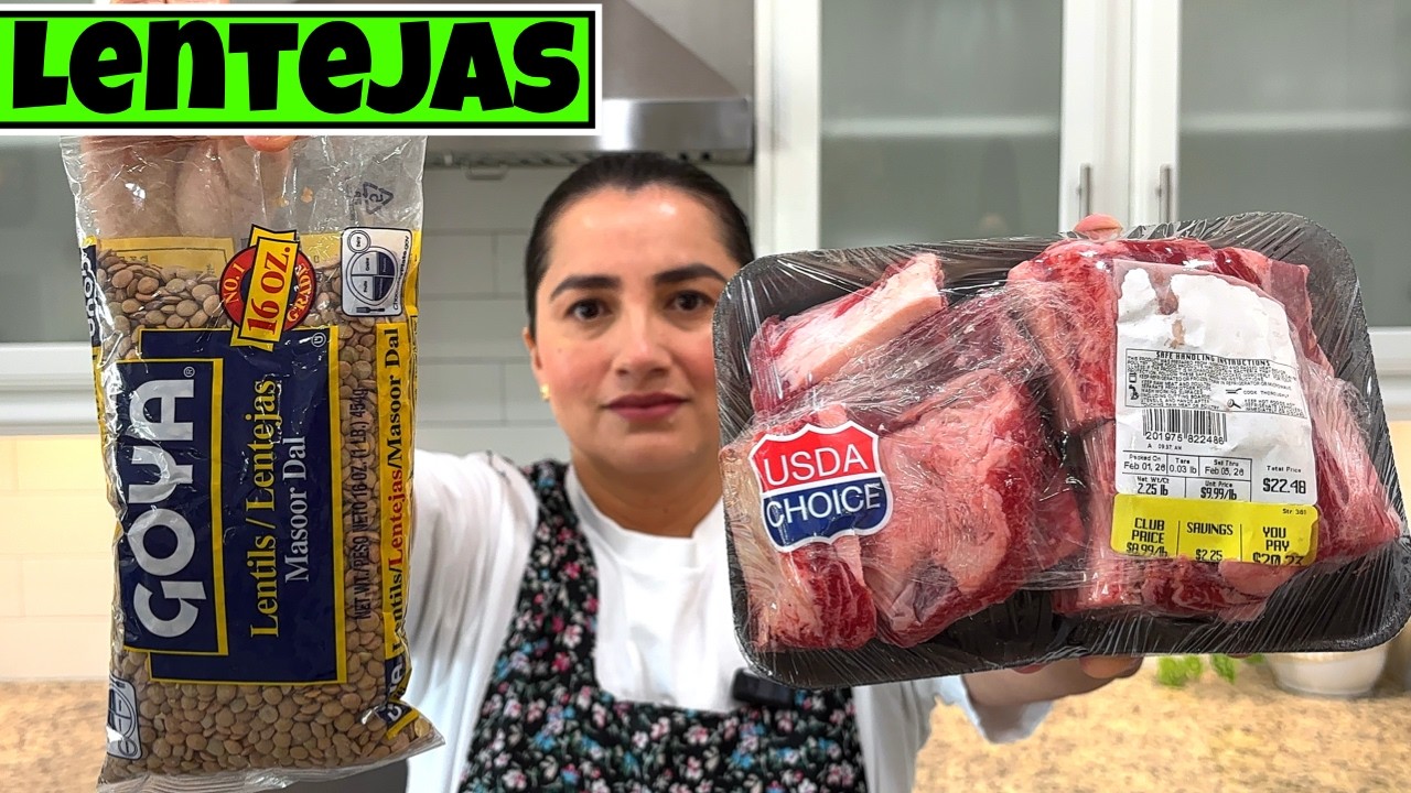 Sopa de Lentejas con Costillas de Res Rápida: Receta para el Día a Día