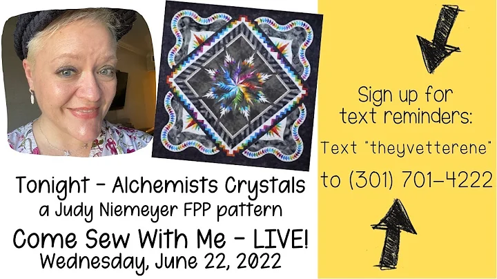 June 22 2022 | LIVE FPP Sewing for *NEW* Judy Niemeyer Pattern - Alchemists Crystals