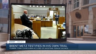 Brent Metz testifies in his own trial
