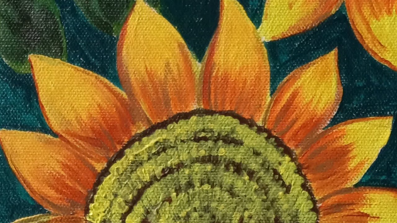 Sunflower Painting YouTube
