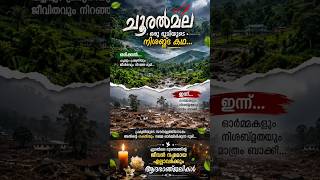 ചൂരൽമല 💔 | ഒരിക്കലും മറക്കാനാകാത്ത ദുരന്തത്തിന്റെ ഓർമ്മകൾ 😔🌿