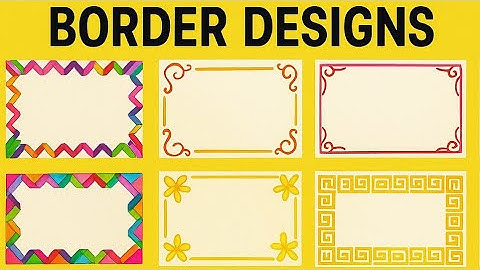 Border Designs/Border design for project/Project work designs/Assignment front page design handmade
