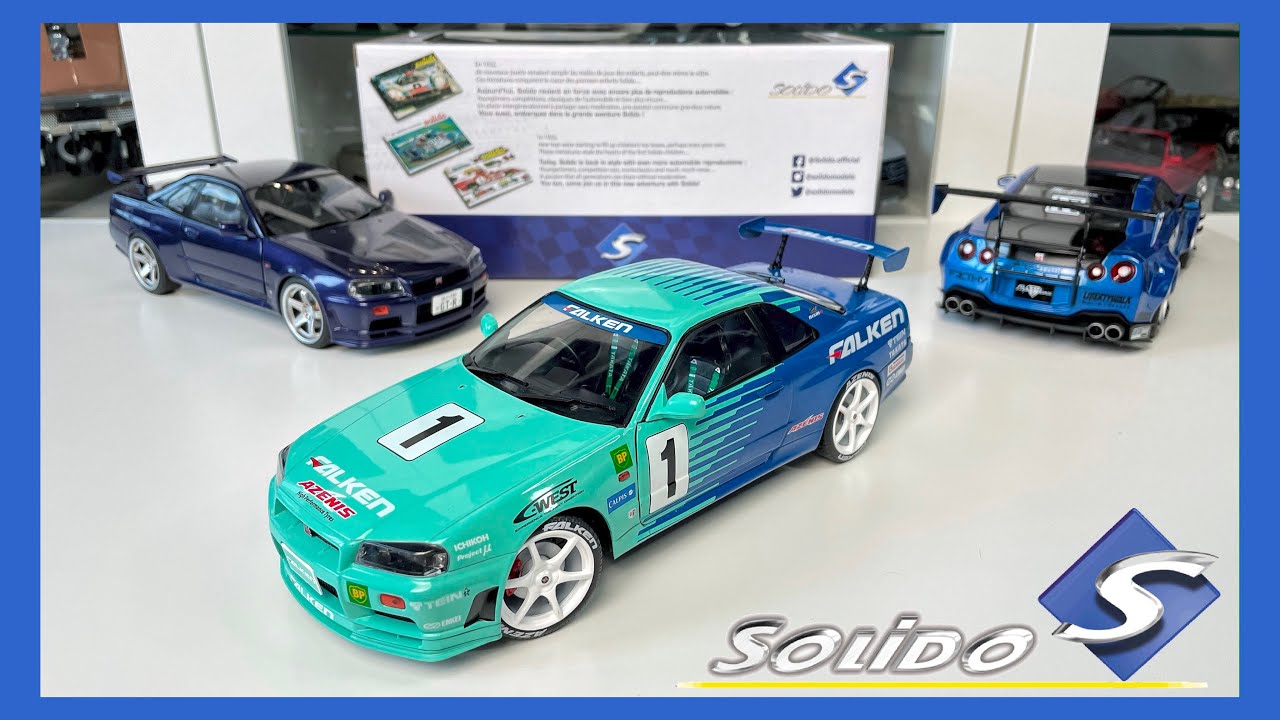 1:18 Nissan Skyline GT-R R34 (JGTC 2001 Falken) - Solido