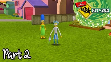 Simpsons Hit & Run Rick & Morty Pickle Mod ~ Part 2