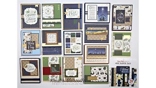 Echo Park - Silent Night - 34 cards from one 6x6 paper pad