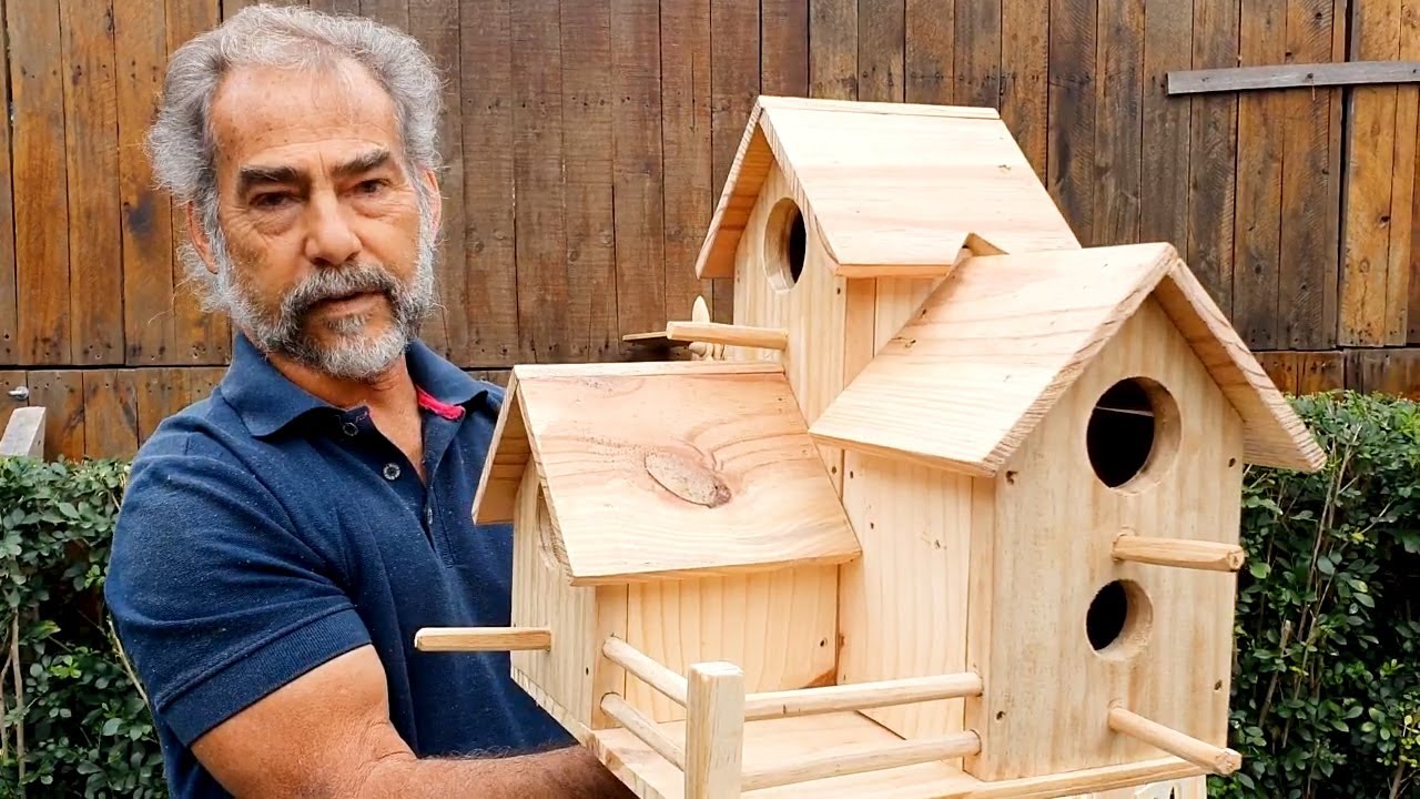 Casinha de passarinho com varanda!