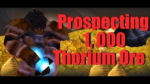 Prospecting 1,000 Thorium Ore