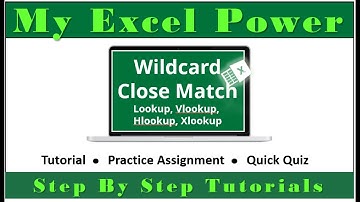 Excel Lookup Functions: Wildcard and Close Match