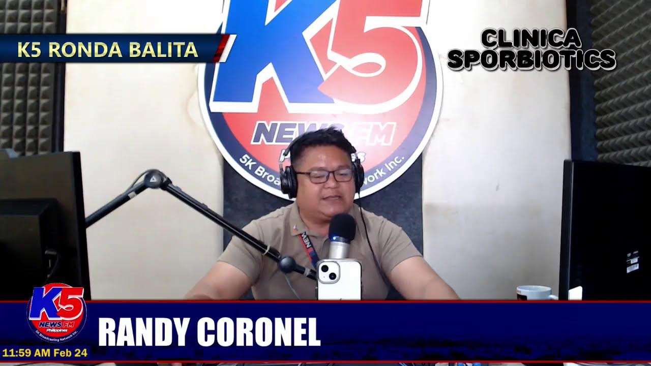 K5 News FM Bayawan Digital News Live Stream | K5 Ronda Balita hosted by K5 Randy Coronel