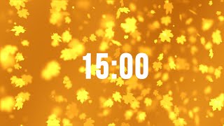 15 Minute Timer - Autumn Leaves Falling
