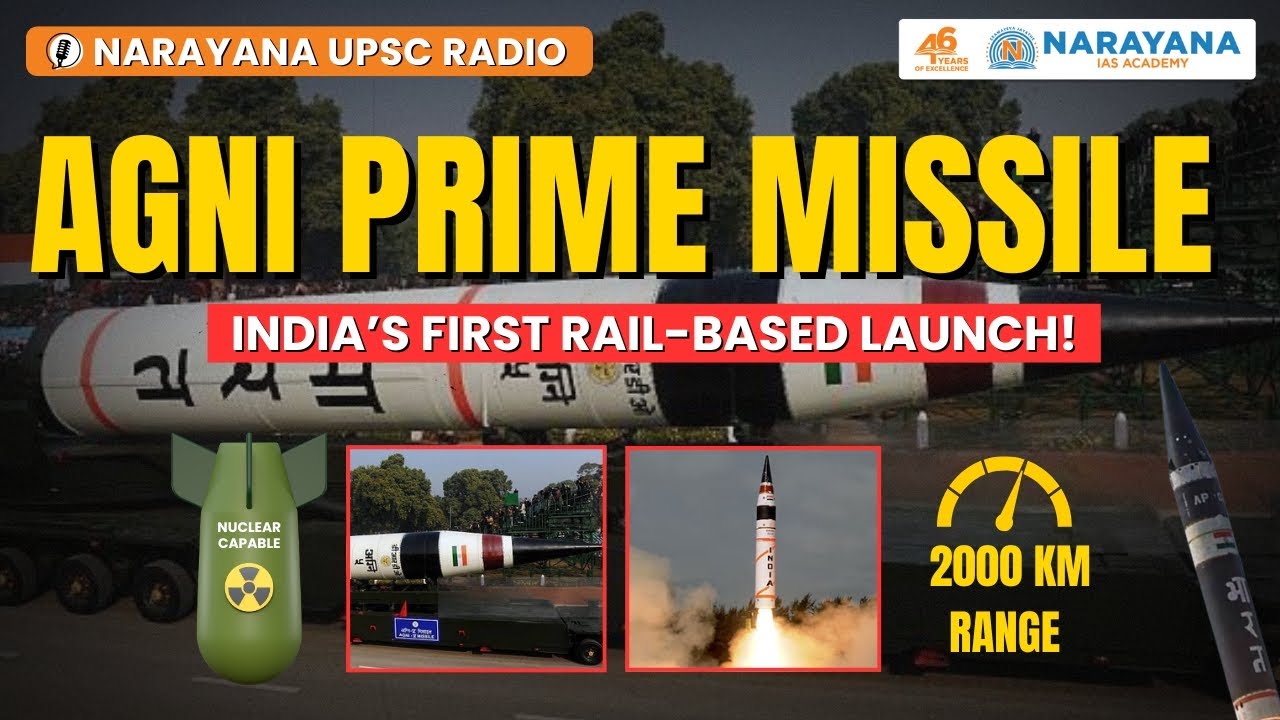 Agni Prime Missile 🚀 |India’s First Rail-Based Launch!Nuclear-Capable, 2000 km Range