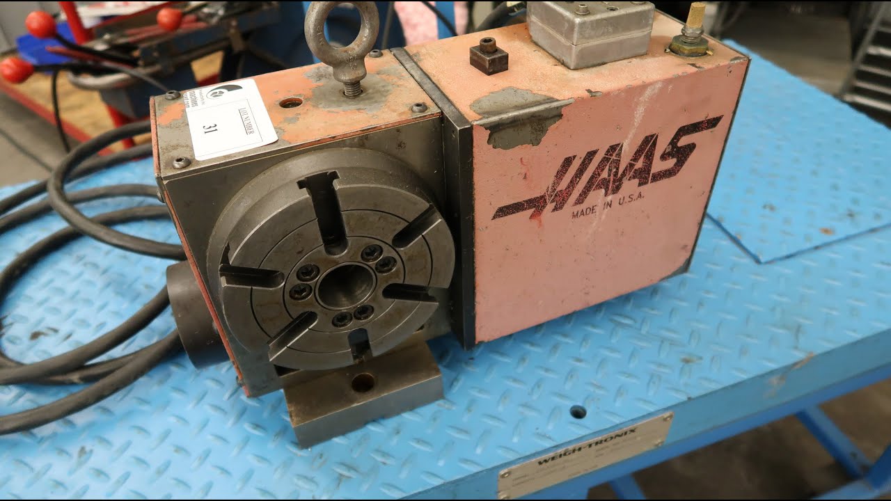 Haas HRT-160 Brushed Type Programmable Rotary Table In Our Online Auction @ Machinesused.com