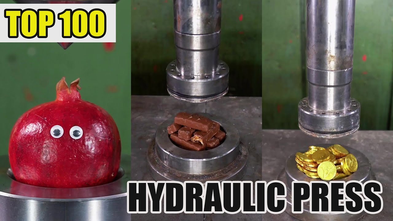 Top 100 Most Satisfying Hydraulic Press Crushes | Ultimate Crushing Moments Compilation 