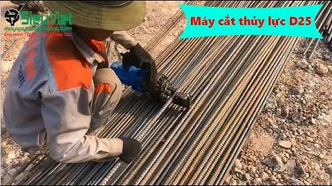 Máy cắt sắt thủy lực cầm tay D25 Hàn Quốc cũ - Bàn giao tại Aeon Tân Phú