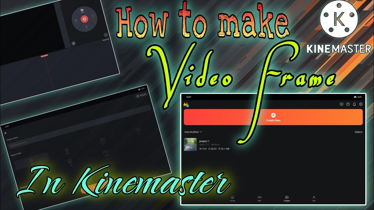 Select Frame Rate/Spec Ratio In Kinemaster..|| How To Edit Video Frame In Kinemaster.Full Tutorial..