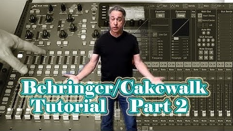Recording Music Using The Behringer X-32 and The Cakewalk DAW Part 2