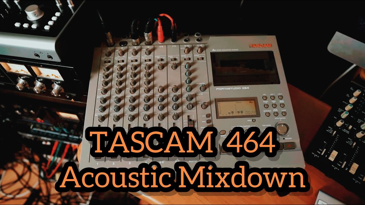 Tascam 464 Portastudio | Acoustic Mixdown With Outboard Gear - YouTube