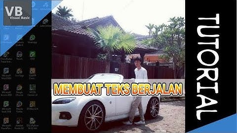 Visual Basic 6.0 Cara membuat Teks berjalan pada VB 6.0