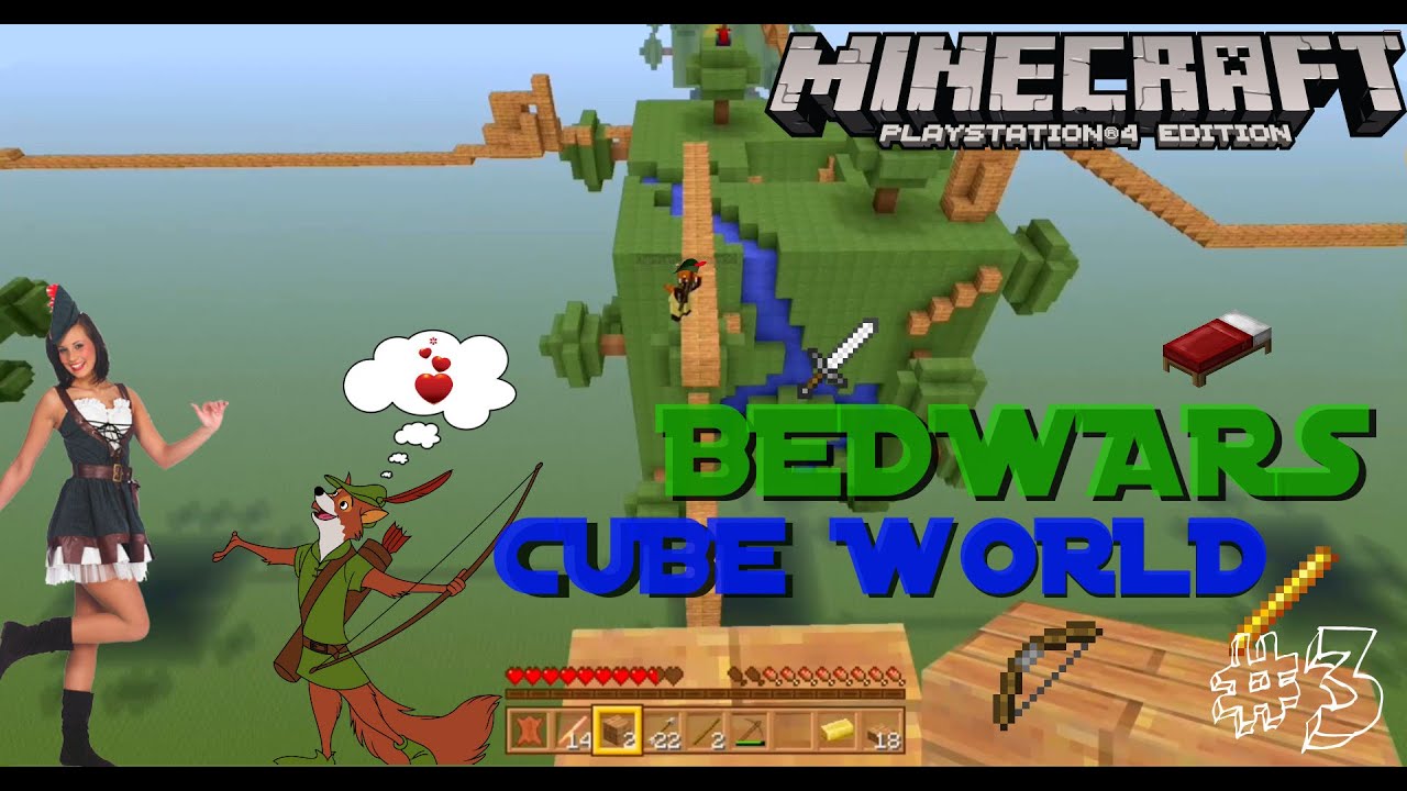 MINECRAFT BEDWARS CUBE WORLD PS4 (GER) # 3 - OkrimZockt ...