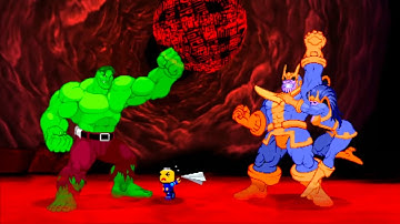 Marvel VS Capcom 2 - Hulk/Servbot/Thanos - Expert Difficulty Playthrough