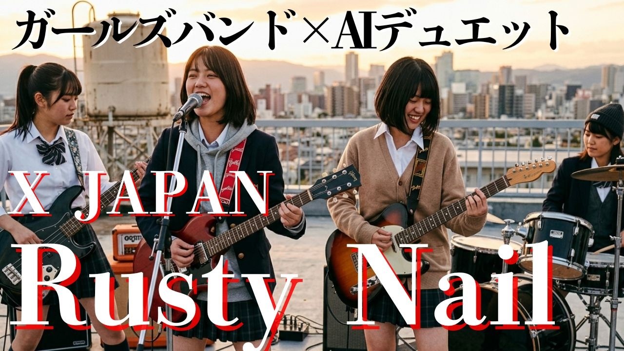もし ガールズバンドが Rusty Nail を演奏したら - X JAPAN (AI Cover