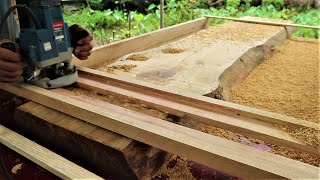 Ingenious Skills Woodworking Workers At New Level  || Large Wood Monolithic Furniture Projects