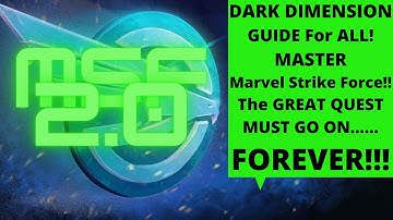 Who to use for Dark Dimension,Guide for Beginners to End Game Players Alike!! Marvel Strike Force!!!