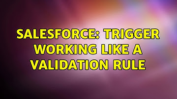 Salesforce: Trigger working like a validation rule (2 Solutions!!)