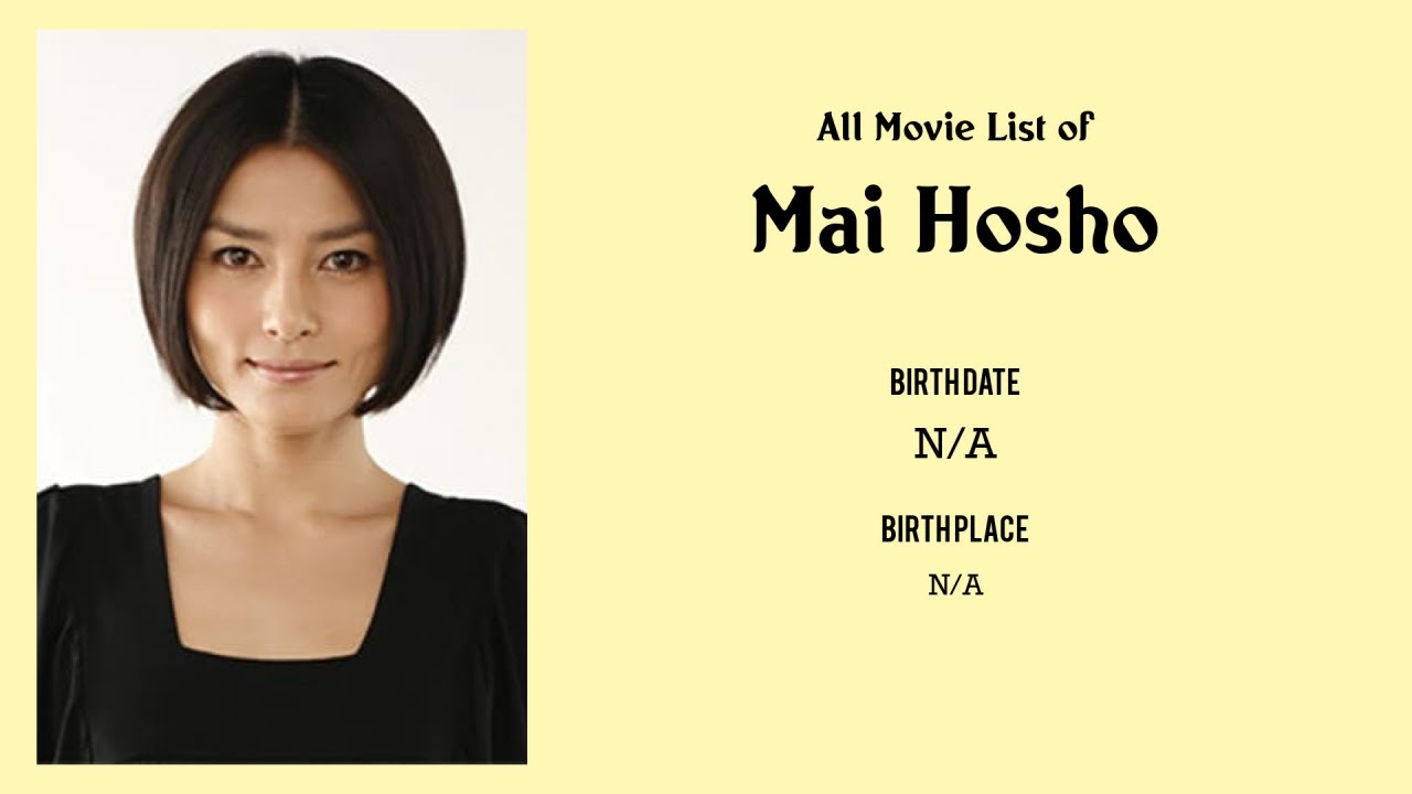 Mai Hosho Movies list Mai Hosho| Filmography of Mai Hosho - YouTube