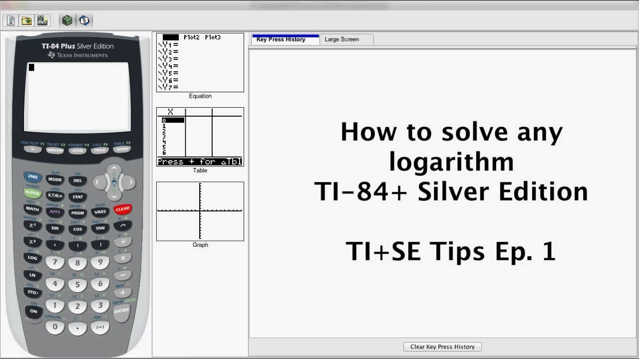 How To Calculate Logarithms On A Ti-84 Plus