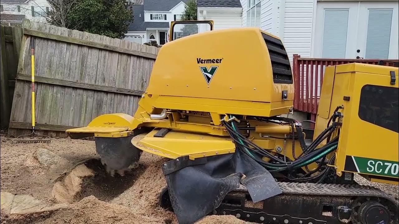 Vermeer sc70 tx stump grinder youtube