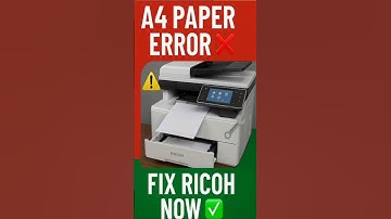 Fix A4 Paper Size Error on Ricoh Printer 🖨️📄 #shorts