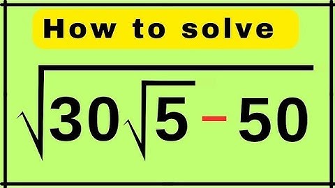 Japanese | Math Olympiad | Can you solve this? | Square root